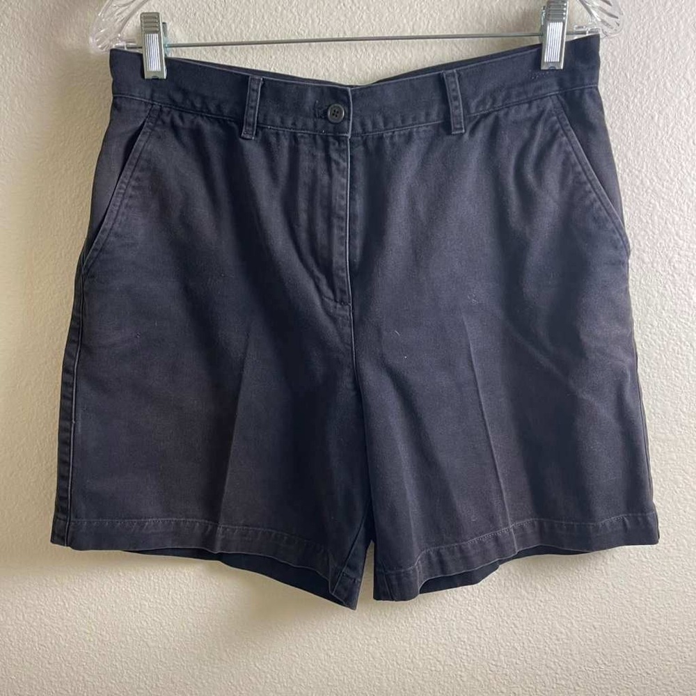 Lauren Ralph Lauren Black Cotton Chino Shorts Womens Size 8 Classic Preppy